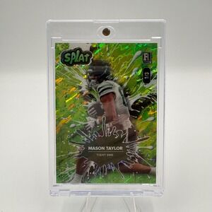 2025 Wild Card Splat Mason Taylor Rookie RC Lime Green Prismatic 1/3 SBLIM02-MT